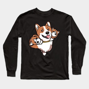 Corberus The Three Headed Doggo Long Sleeve T-Shirt